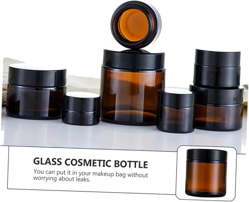 15Pcs Small Refillable Glass Cream Bottles For Travel Skincare Lotion Storage - Image 5